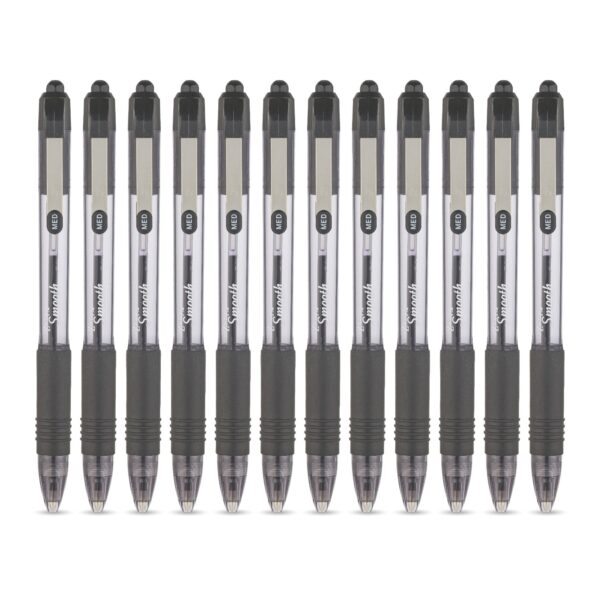 Zebra Z-Grip Smooth Rectractable Ballpoint Pen 1.0mm Tip Black (Pack 12) - 22561