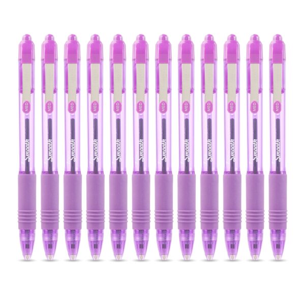 Zebra Z-Grip Smooth Rectractable Ballpoint Pen 1.0mm Tip Violet (Pack 12) - 22568