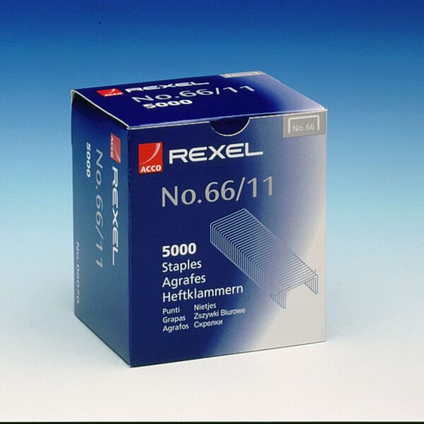 Rexel 66/11mm Staples (Pack 5000) 06070