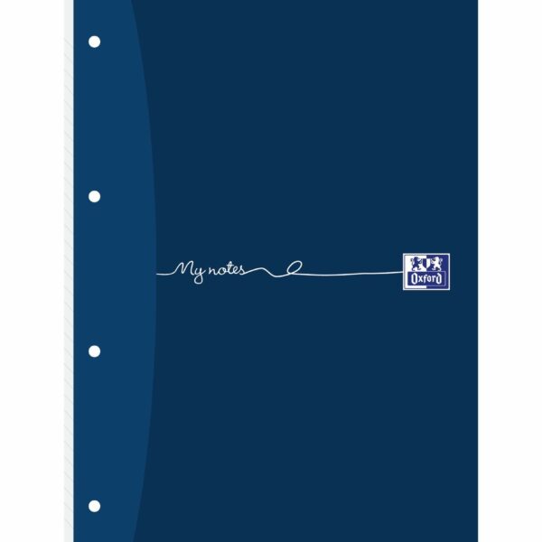 Oxford My Notes A4 Refill Pad Ruled 160 Pages Dark Blue (Pack 5) - 100080212