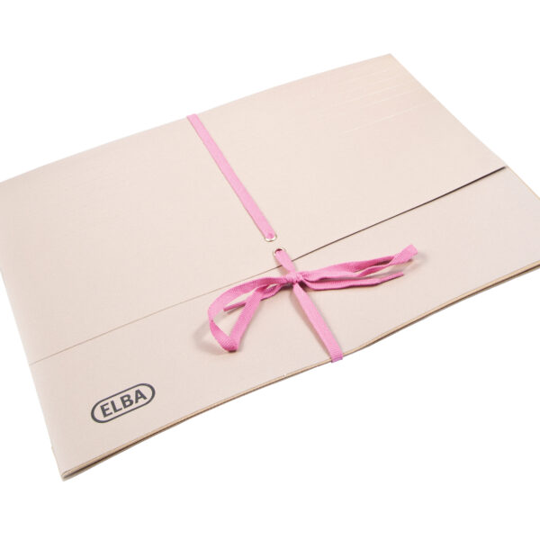 Elba Legal Wallet with Security Ribbon Manilla Foolscap 360gsm 100mm Buff (Pack 25) - 100080793