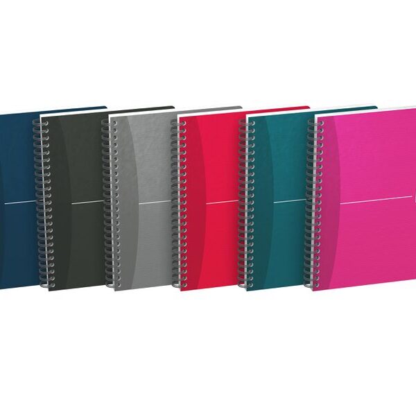Oxford Essentials Notebook A5 Soft Card Wirebound 180 Pages SCRIBZEE Compatible Assorted Colours (Pack 5) 100103741