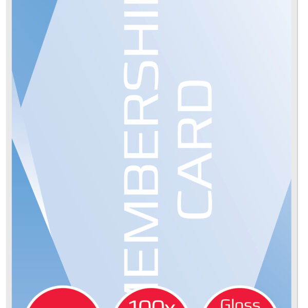 GBC Laminating Pouch 54x86mm 2x125 Micron Gloss (Pack 100) 3740300