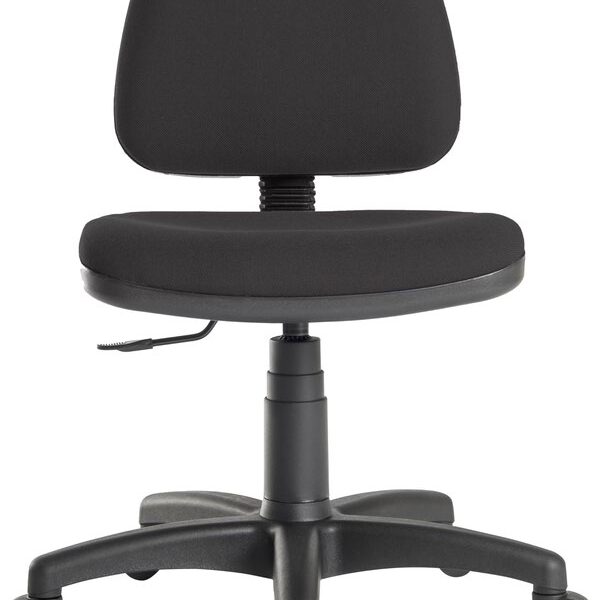 Teknik Office Ergo Blaster Medium Back Fabric Operator Office Chair with Fixed Arms Black - 1100BLK/0288