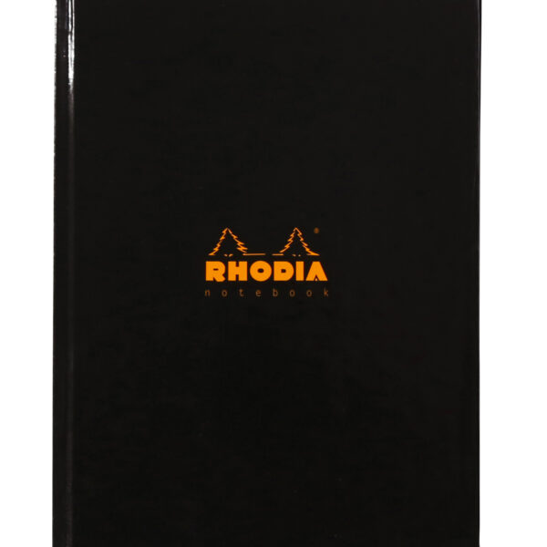 Rhodia A5 Hard Cover Casebound Business Book Ruled 192 Pages Black (Pack 3) - 119231C