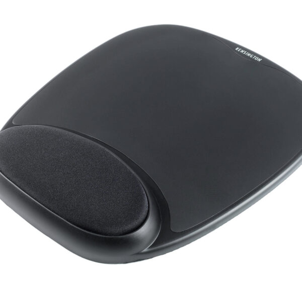 Kensington Comfort Gel Mouse Mat with Wrist Rest Black - 62386