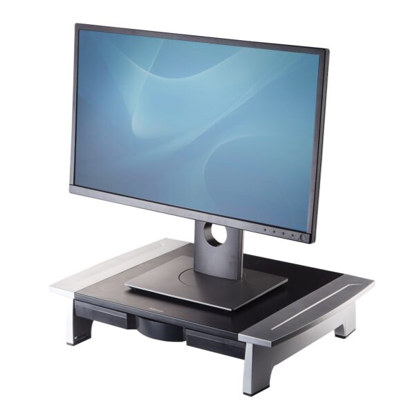 Fellowes Office Suites Standard Monitor Riser Black/Silver 8031101
