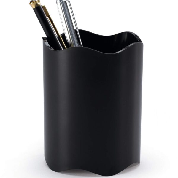 Durable TREND Pen Pot & Pencil Holder for Desk Organisation Black - 1701235060