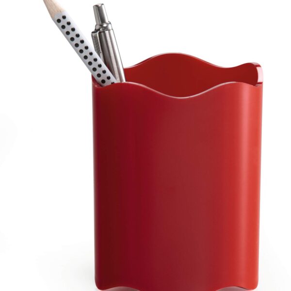Durable TREND Pen Pot & Pencil Holder for Desk Organisation Red - 1701235080