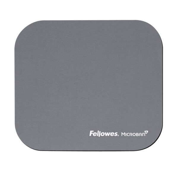 Fellowes Mouse Pad with Microban Protection Silver - 5934005