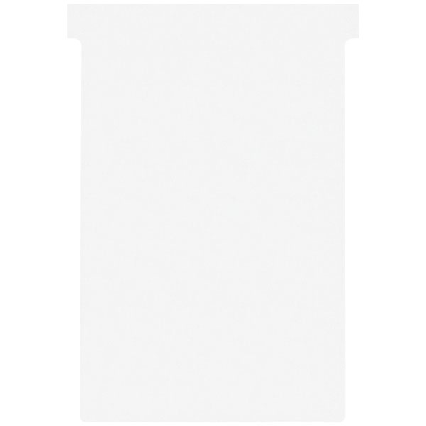 Nobo T-Cards A110 Size 4 White (Pack 100) 2004002