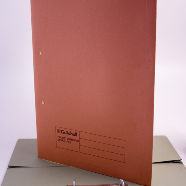 Guildhall Spring Pocket Transfer File Manilla Foolscap 420gsm Orange (Pack 25) - 211/6004Z