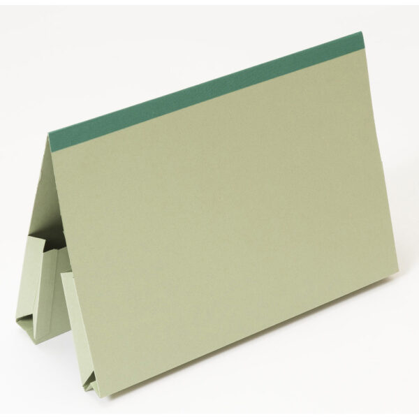 Guildhall Double Pocket Legal Wallet Reinforced Manilla Foolscap 315gsm Green (Pack 25) - 218-GRNZ
