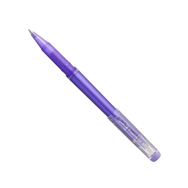 uni-ball Erasable UF-222-07 Gel Capped Pen 0.7mm Tip Violet (Pack 12) - 233809000