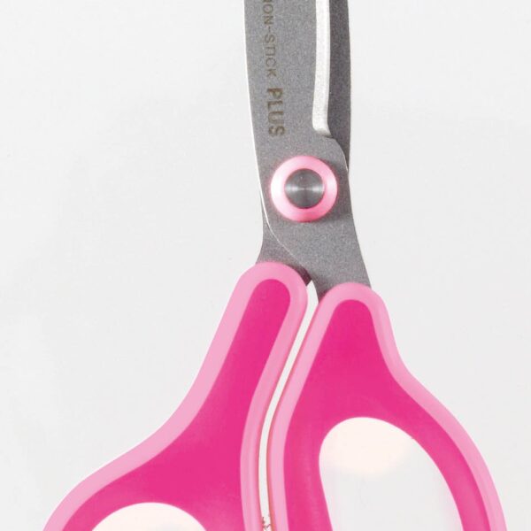 Plus By Pentel Fitcut Curve Kids Fluorine Coated Non Stick Scissors 145mm Pink 35064