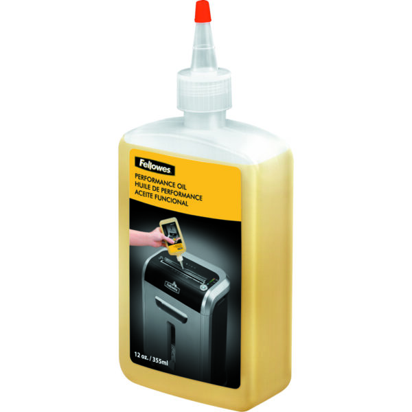 Fellowes Powershred Performance Oil for Fellowes Cross Cut and Micro Cut Shredders 355ml 35250