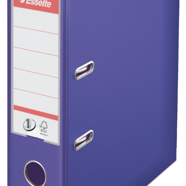 Esselte No.1 Lever Arch File Polypropylene A4 75mm Spine Width Violet (Pack 10) 811530