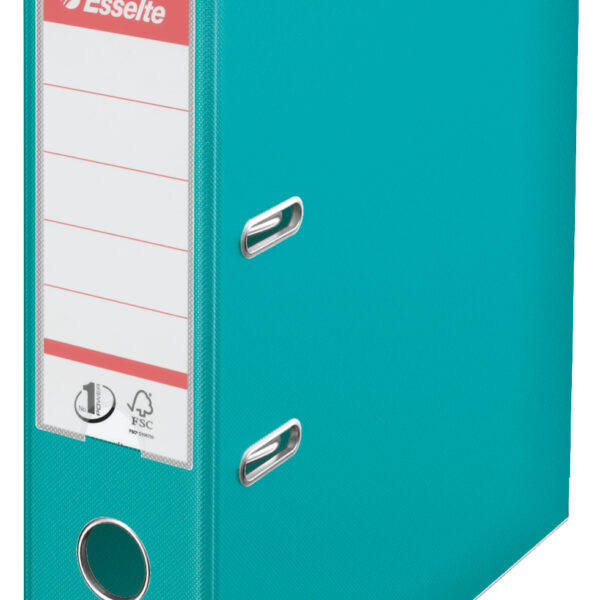 Esselte No.1 Lever Arch File Polypropylene A4 75mm Spine Width Turquoise (Pack 10) 811550