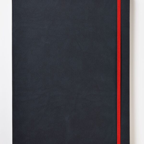 Black n Red A4 Casebound Hard Cover Journal Ruled 144 Pages Black/Red - 400038675