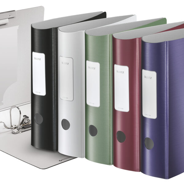 Leitz 180 Active Style Lever Arch File Polypropylene A4 80mm Spine Width Assorted (Pack 5) 11080099