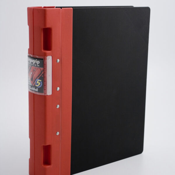 Guildhall GL Ergogrip Ring Binder Polypropylene 4 Prongs Making 2 x 55mm Rings A4 Red (Pack 2) - 4510Z