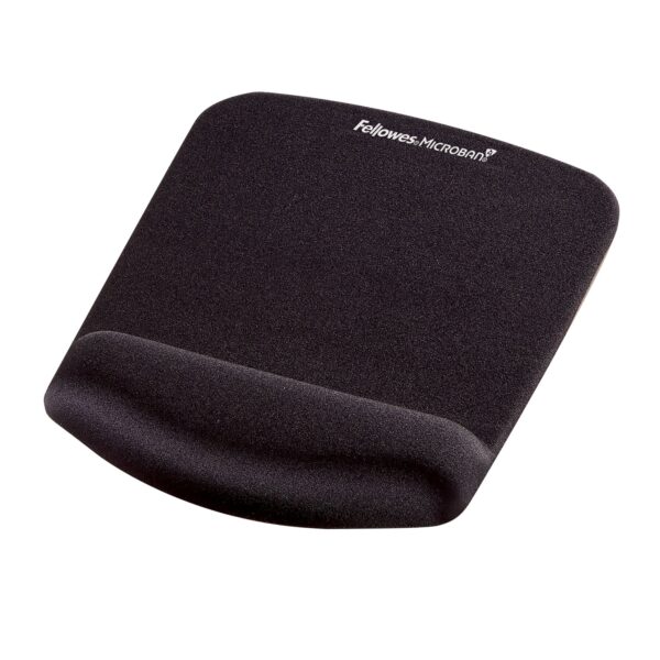 Fellowes PlushTouch Mouse Pad Wrist Rest Black 9252003