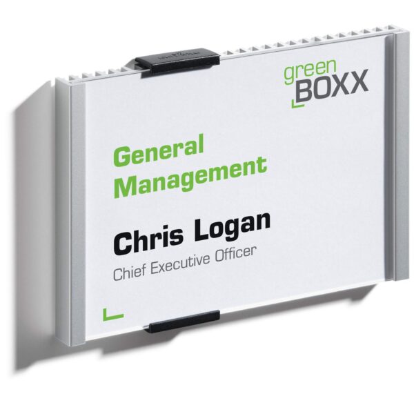 Durable Aluminium Doorplate Info Sign A6 Landscape - 480123