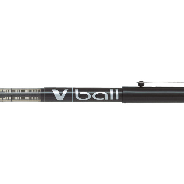Pilot VBall Liquid Ink Rollerball Pen 0.5mm Tip 0.3mm Line Black (Pack 12) - 4902505085406SA