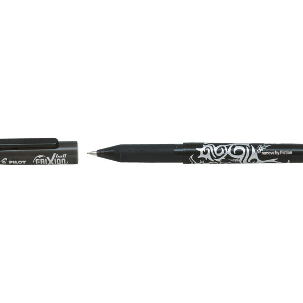 Pilot FriXion Ball Erasable Gel Rollerball Pen 0.7mm Tip 0.35mm Line Black (Pack 12) - 224101201