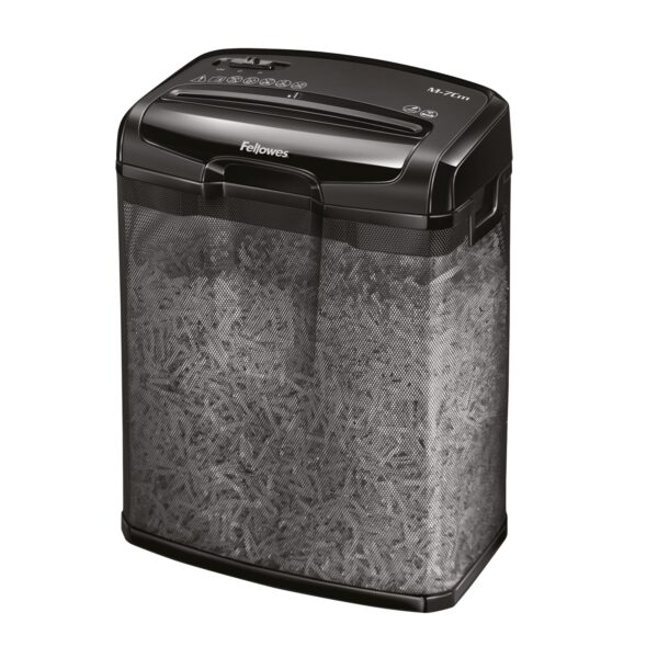 Fellowes M-7Cm Cross Cut Shredder 13 Litre 7 Sheet Black 4701901