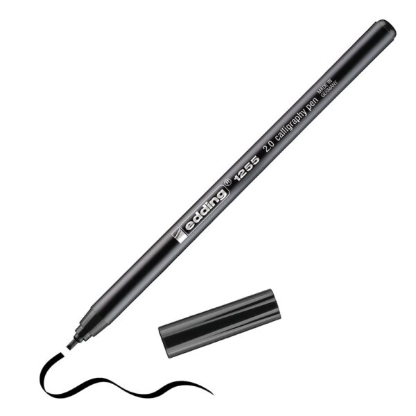 edding 1255 Calligraphy Pen 2.0mm Line Black (Pack 10) - 4-125520-001
