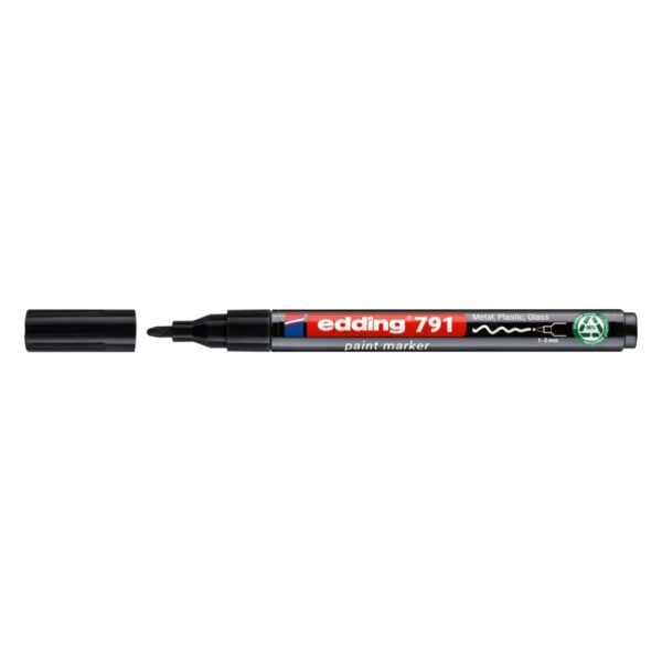 edding 791 Paintmarker PCR Black (Pack 10) - 4-791PCR001