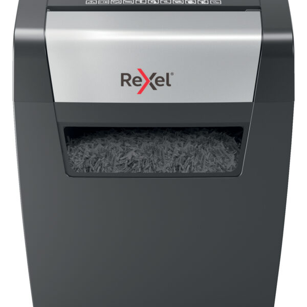 Rexel Momentum X406 Cross Cut Shredder 15 Litre 6 Sheet Black 2104569