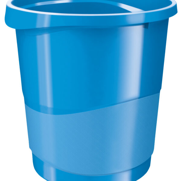 Rexel Choices Waste Bin Plastic Round 14 Litre Blue 2115619