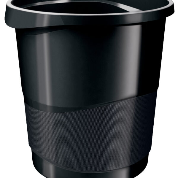 Rexel Choices Waste Bin Plastic Round 14 Litre Black 2115622