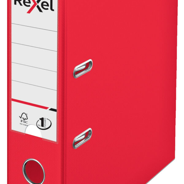 Rexel Choices Lever Arch File Polypropylene A4 75mm Spine Width Red (Pack 10) 2115504