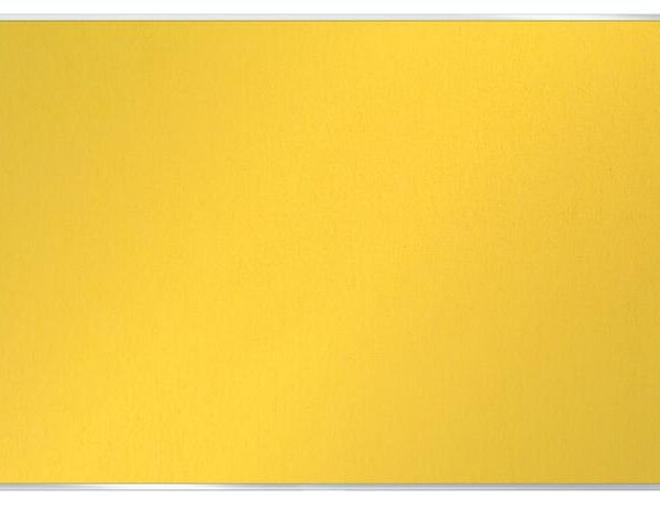 Nobo Impression Pro Widescreen Yellow Felt Noticeboard Aluminium Frame 710x400mm 1915429