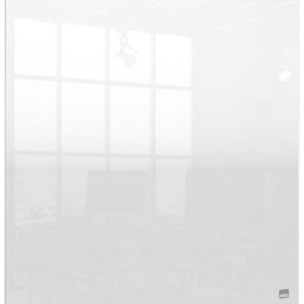 Nobo Transparent Acrylic Mini Whiteboard Desktop or Wall Mounted 450x450mm 1915617