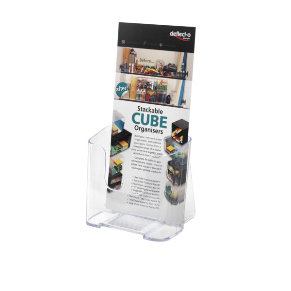Deflecto Literature Holder DL Portrait Clear - 77501