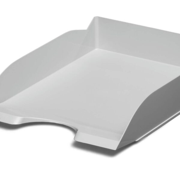 Durable ECO Stackable Letter Tray for Filing A4 Documents 80% Recycled Plastic Grey - 775610