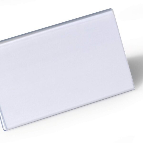 Durable Table Place Name Holder 52x100mm Transparent (Pack 25) - 805119