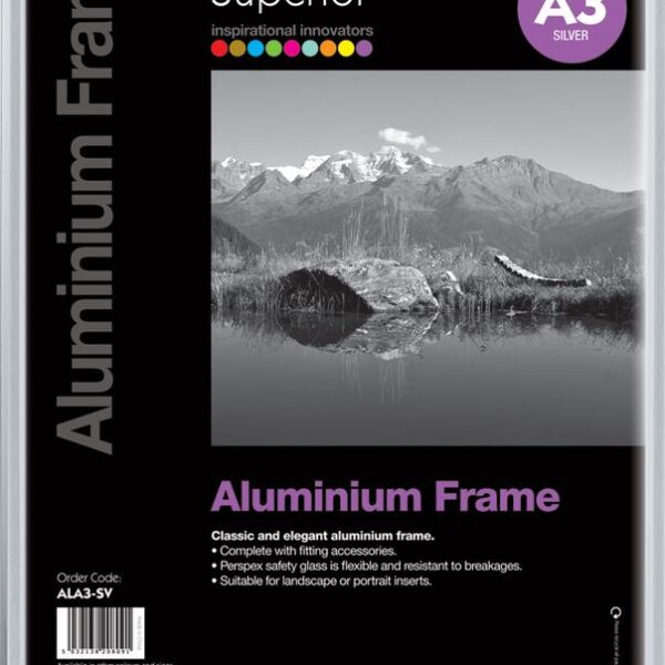 SECO A3 Brushed Aluminium Frame Silver - ALA3-SV