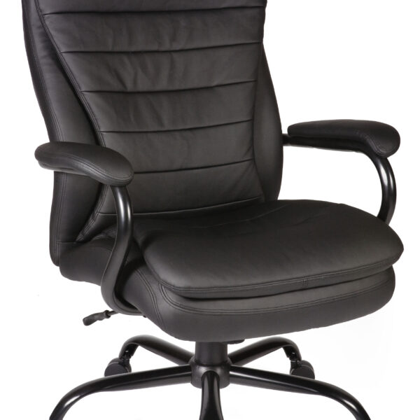 Goliath Heavy Duty Bonded Leather Faced Executive Office Chair Black - B991