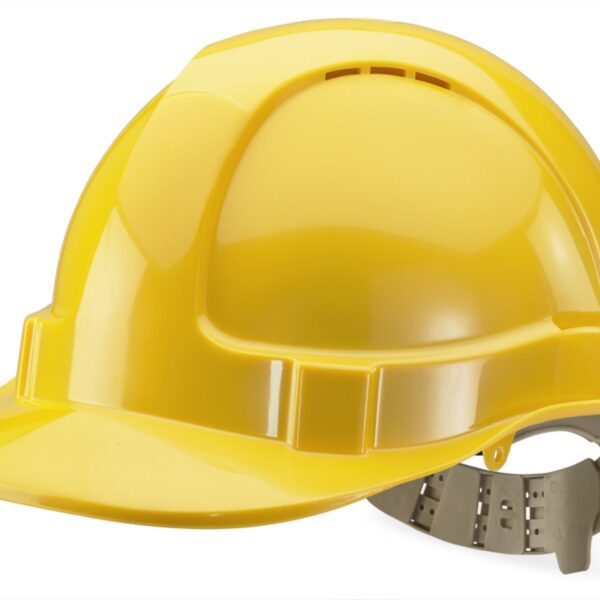 Beeswift Safety Helmet Vented Yellow (Pack 1) - BBVSHY