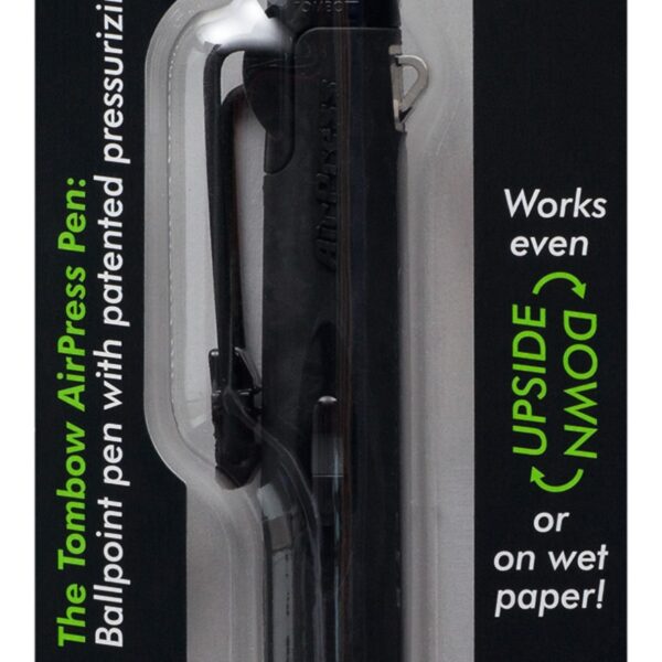 Tombow AirPress Retractable Ballpoint Pen 0.7mm Tip Black Barrel Black Ink - BC-AP12