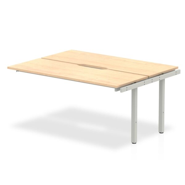 Evolve Plus 1600mm Back to Back Extension Kit Maple Top Silver Frame BE209