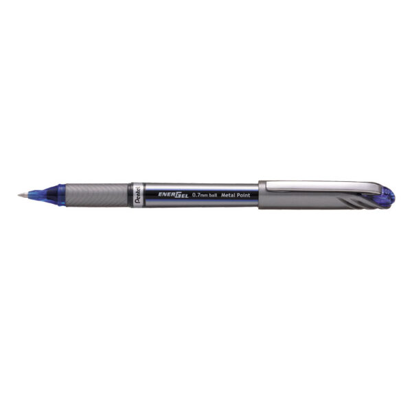 Pentel Energel+ Gel Rollerball Pen 0.7mm Tip 0.35mm Line Blue (Pack 12) - BL27-CX