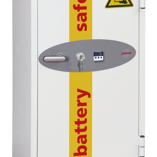 Phoenix Battery Commander Size 1 Lithium Ion Battery Storage and Charging Fire Safe With Key Lock - BS1931K