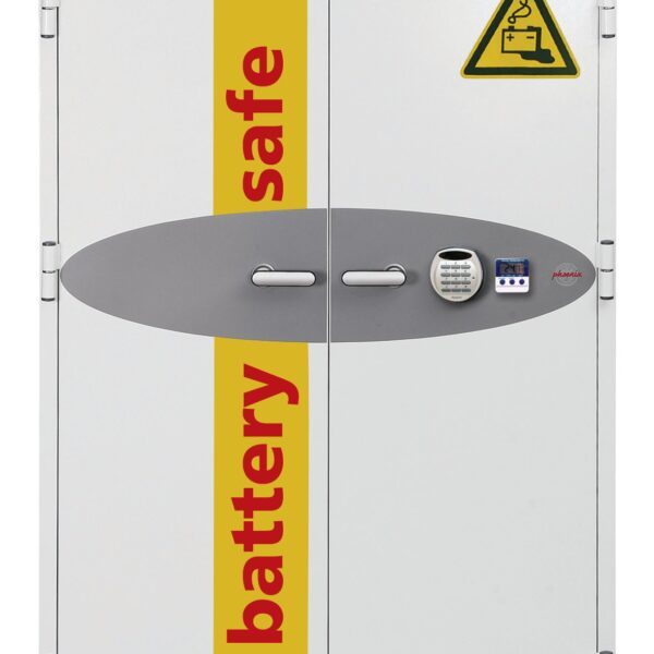 Phoenix Battery Commander Size 3 Lithium Ion Battery Storage and Charging Fire Safe With Electronic Lock - BS1934E