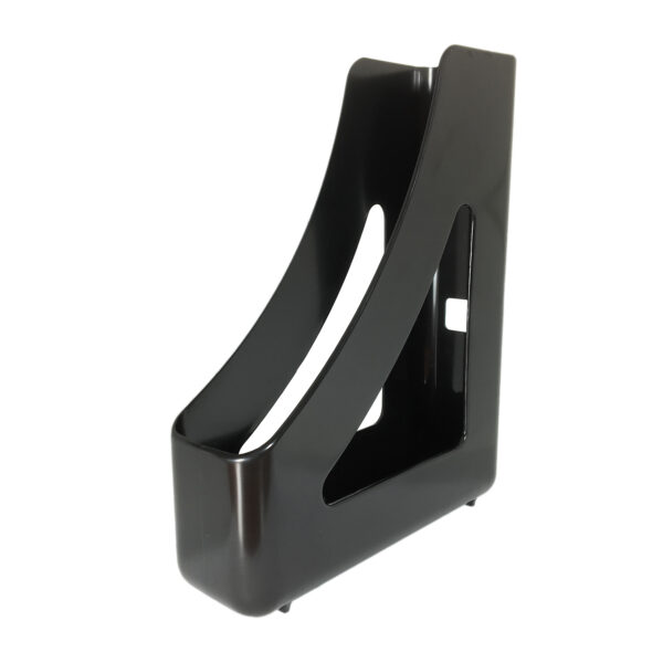 Deflecto Contemporary Magazine File A4 W80 x D245 x H310mm Black - CP038YTBLK